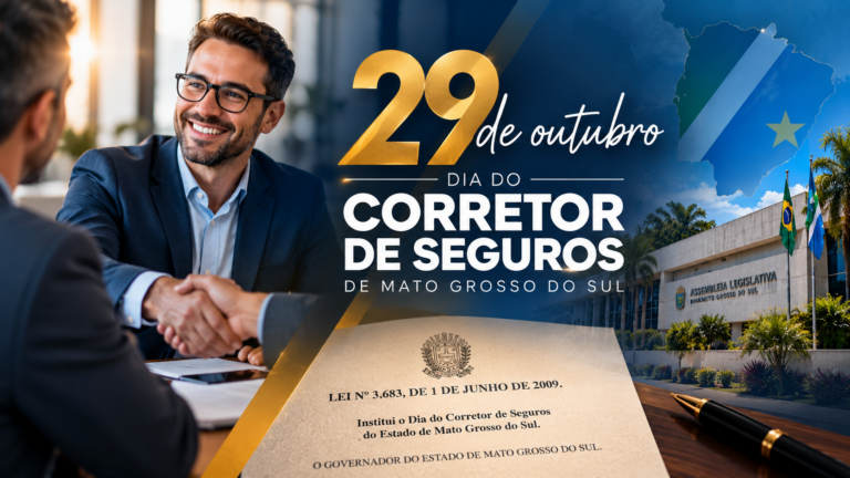 Mato Grosso do Sul celebra o Dia do Corretor de Seguros em 29 de outubro